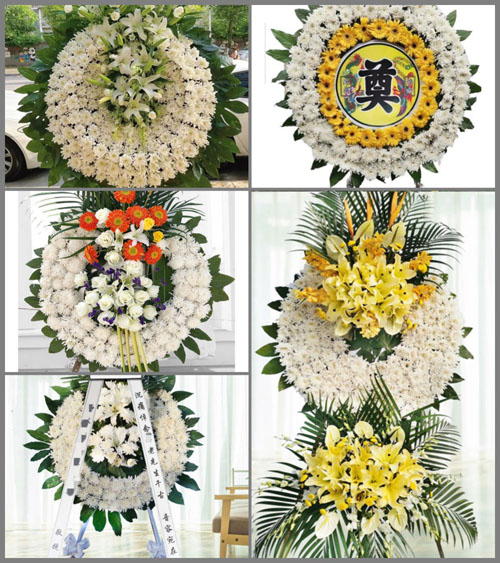 浙江省温州永嘉县枫林镇湖西村花圈速递